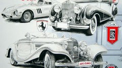 Cars drawings artwork