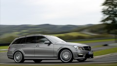 Cars driving Mercedes-Benz motion blur