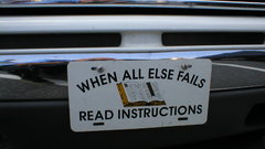 Cars fail funny instructions