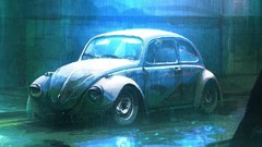 Cars fantasy art volkswagen beetle Gary Tonge