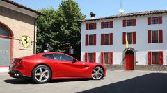 Cars Ferrari buildings sports cars logos ferrari f12 berlinetta 
