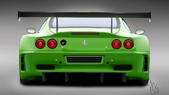 Cars Ferrari Green color