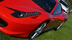 Cars Ferrari red cars front angle view