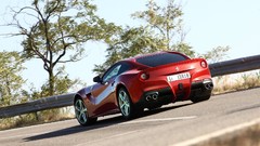 Cars Ferrari roads sports cars ferrari f12 berlinetta red cars