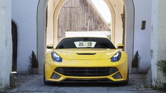 Cars Ferrari static novitec rosso yellow cars