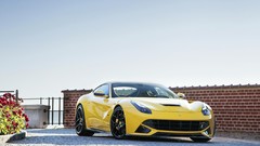 Cars Ferrari static novitec rosso yellow cars