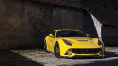 Cars Ferrari static novitec rosso yellow cars
