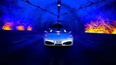 Cars Ferrari tunnels