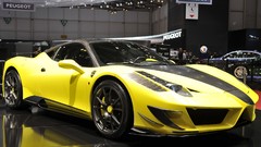 Cars Ferrari yellow cars