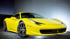 Cars Ferrari yellow cars