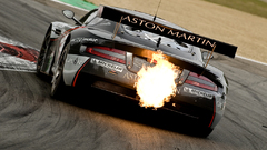 Cars fire Aston Martin