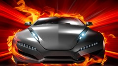 Cars flames