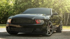 Cars Ford mustang muscle cars black paint
