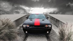 Cars front dodge challenger