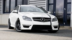 Cars front Mercedes-Benz vehicles Coupé Mercedes Benz C63 