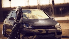 Cars gas masks vw golf Volkswagen Kaefer