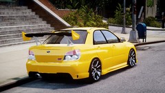 Cars grand theft auto iv subaru impreza video games yellow cars