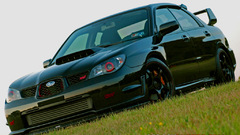 Cars grass subaru impreza