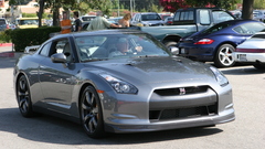 Cars gray Nissan parking