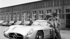 Cars grayscale monochrome Mercedes-Benz