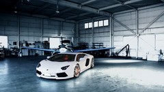 Cars hangar Lamborghini-Aventador