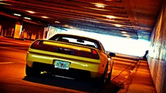 Cars honda nsx tunnels JDM Japanese domestic market yellow cars