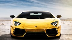 Cars Italian lamborghini aventador lp700-4 yellow cars luxury 
