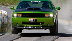 Cars jumping dodge challenger