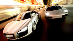 Cars Lamborghini Audi twins