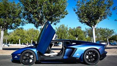 Cars Lamborghini-Aventador blue cars