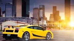 Cars Lamborghini buildings cities vehicles lamborghini gallardo 