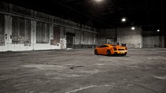 Cars lamborghini gallardo orange cars selective coloring