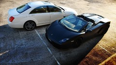 Cars Lamborghini Gallardo Spyder Mercedes S65 AMG