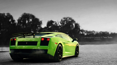 Cars Lamborghini green cars