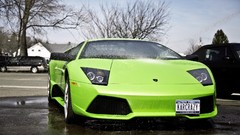 Cars Lamborghini green cars