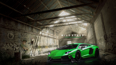Cars Lamborghini green cars