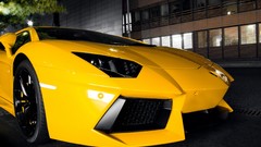 Cars Lamborghini Lamborghini-Aventador yellow cars