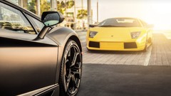 Cars Lamborghini Lamborghini-Aventador yellow cars