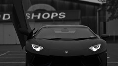Cars Lamborghini monochrome vehicles Lamborghini-Aventador