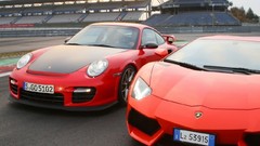 Cars Lamborghini red cars