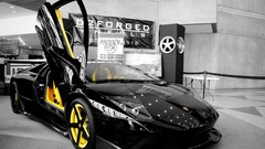 Cars Lamborghini selective coloring