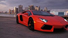 Cars Lamborghini vehicles cityscapes aventadors