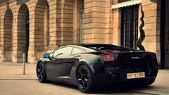 Cars Lamborghini vehicles cityscapes scenic black cars