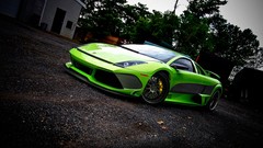 Cars Lamborghini vehicles green cars