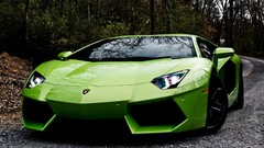 Cars Lamborghini vehicles green cars
