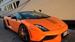 Cars Lamborghini vehicles orange