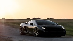 Cars Lamborghini vehicles scenic black cars