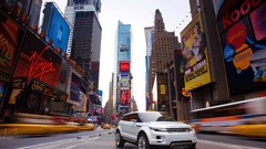 Cars Land Rover blurred cityscapes
