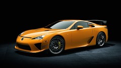 Cars Lexus black background vehicles lexus lfa front angle view