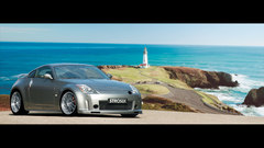 Cars lighthouses Sea